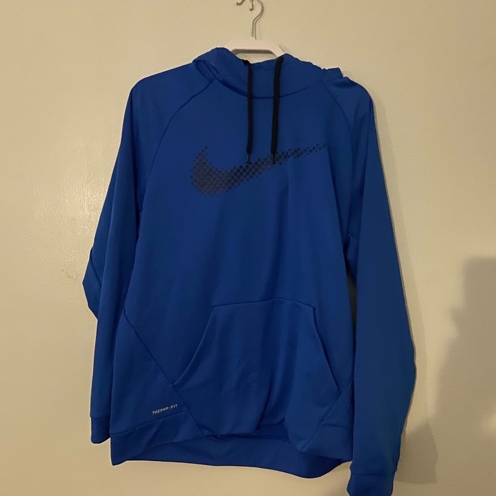 Mens Nike blue hoodie very gently worn like new size XL